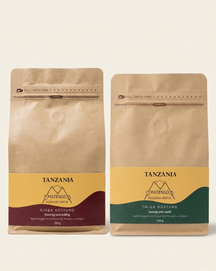 Tansania Single Farm Kaffee von unserer Ukuli Eco Farm - Matengo Hochland Kaffee