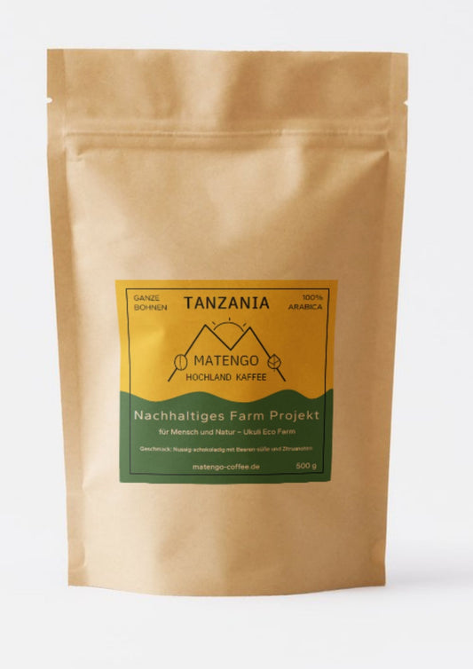 Tanzania Single Farm Coffee from our Ukuli Eco Farm - 250 grams