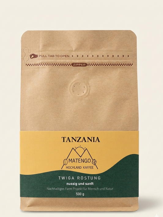 Tansania Single Farm Kaffee von unserer Ukuli Eco Farm - Matengo Hochland Kaffee